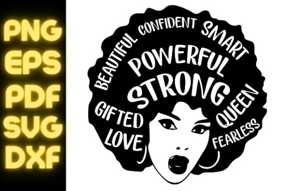 Afro Lady Svg File for Cricut Design