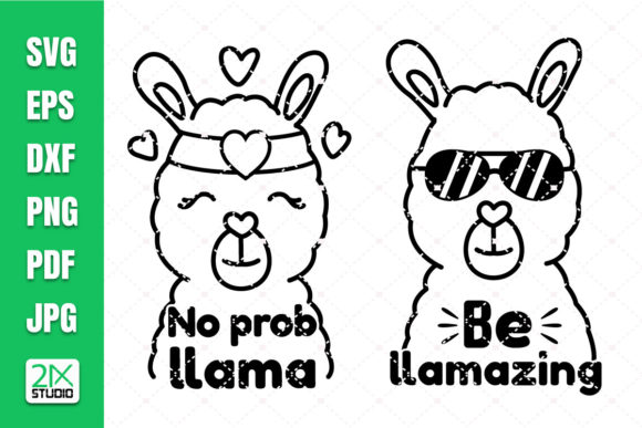 Be Llamazing and No Prob Llama SVG