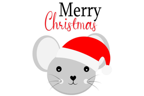 Cute Christmas Mouse Svg for Crafts and Graphics