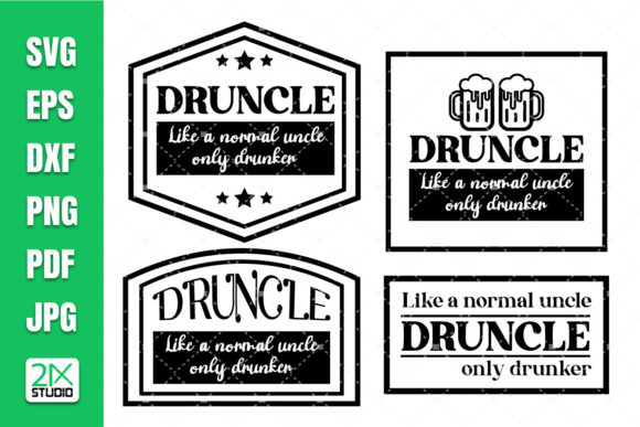 Druncle SVG Bundle for Creative Publishing