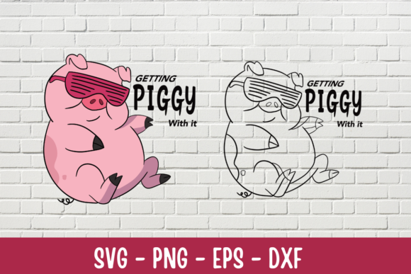 Getting Piggy with It Clipart 2: A Graphic Design Asset for Crafts and Marketing