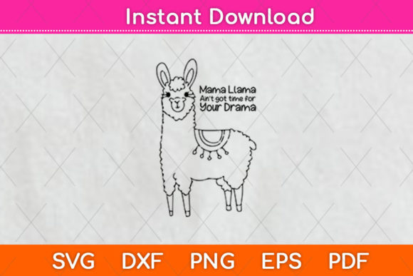 Mama Llama Graphics for Crafts and Blogs