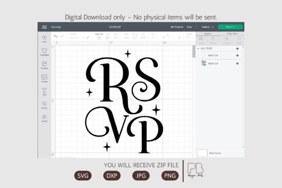 RSVP SVG Graphics for Crafts Sellers