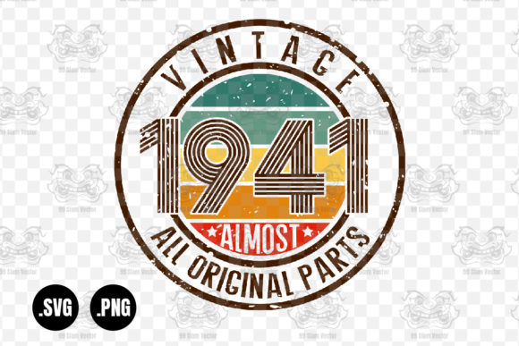 Vintage 1941 Graphics for Crafts and Branding