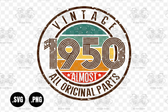 Vintage 1950 Graphics for Crafts Branding