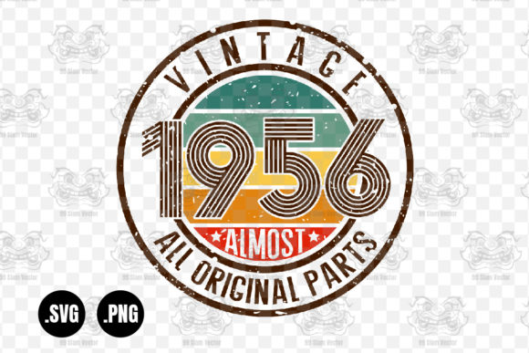 Vintage 1956 Graphics for Crafts & Branding