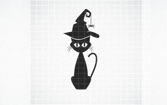 Witch’s Cat SVG for Crafts and Graphics